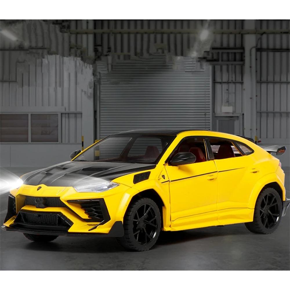 1/24 Lamborghini URUS внедорожник сплав модифицированная модель спортивного автомобиля литой металл внедорожник модель симуляция звук и свет детская игрушка подарок
