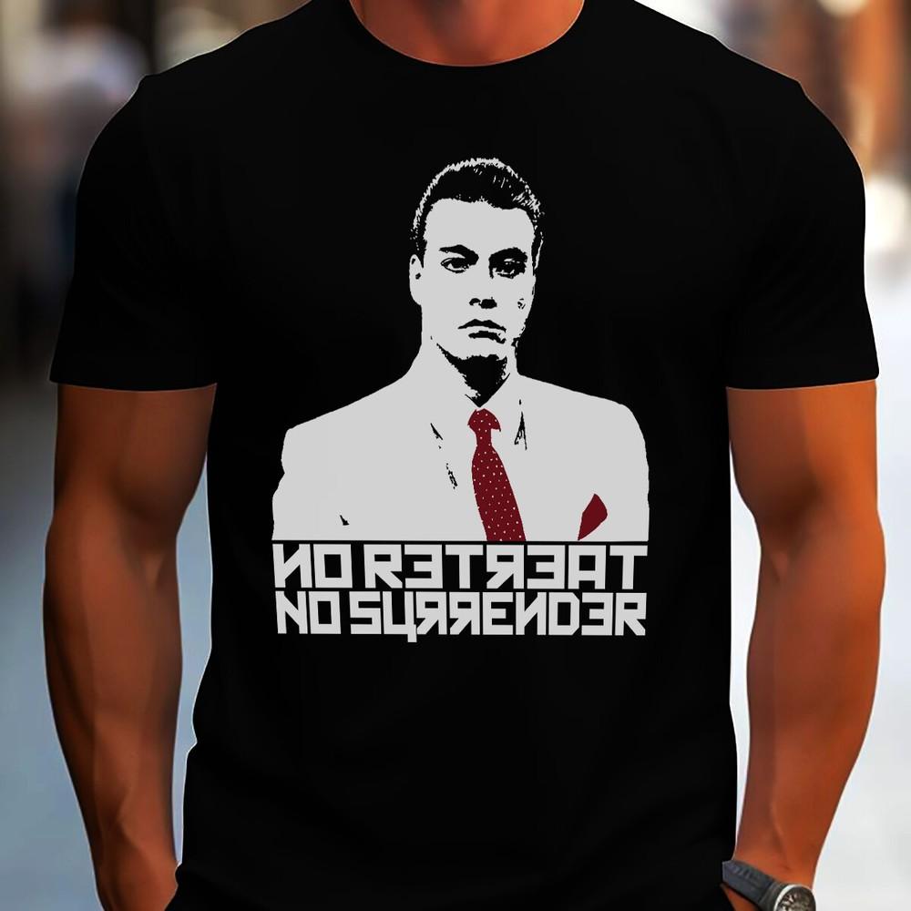 Jean Claude Van Damme No Retreat No Surrender Karate Tiger Shirt 80s Retro Tee Unisex T-Shirt XXXL