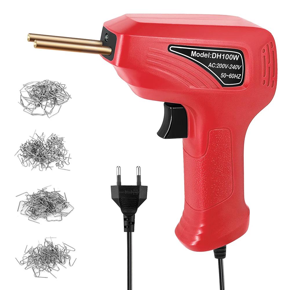 

Пластиковый сварочный аппарат 0-100 Вт паяльник со скобами и 200 гвоздями для сварки сварочное оборудование пайка для ремонта пластика
