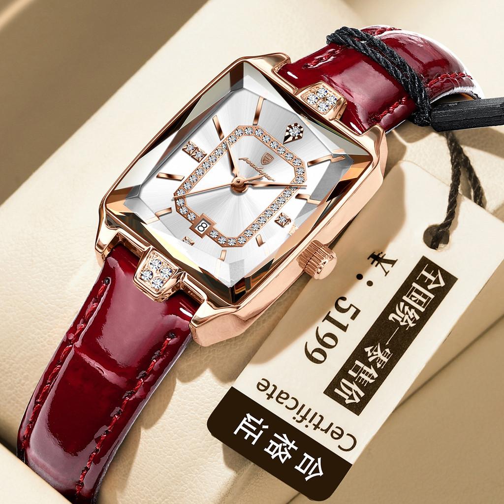 Swiss Ladies Watch Quartz Waterproof Fashion Womens Dress Watch With Calendar For Gift