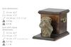 Deerhound, Scottish Deerhound - urn for dog ashes with a statuette, elegant urn for a dog, unique urn with a bust of a dog by Art-Dog brand