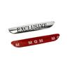 2PC 3D Metal EXCLUSIVE Side Fender Sticker Emblem Badge Car For Mercedes Benz W205 W213 C43 C63 C200 E300 E200 AMG Accessories LB4