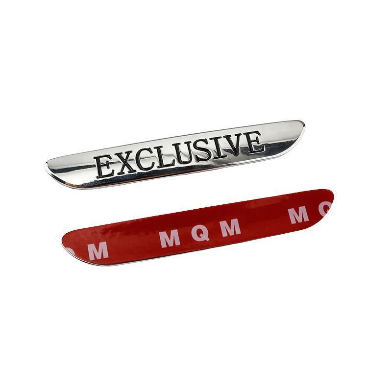 2PC 3D Metal EXCLUSIVE Side Fender Sticker Emblem Badge Car For Mercedes Benz W205 W213 C43 C63 C200 E300 E200 AMG Accessories LB4