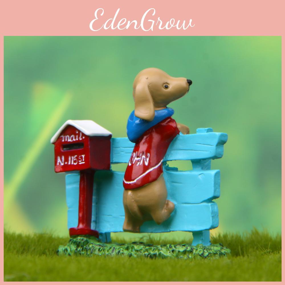 Sign Dog Lawn Resin Ornament For Garden Landscaping And Kids Gift Holiday