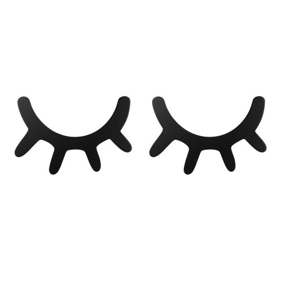 2Pcs/Set Wooden Eyelash Wall Decoration Rustic Black Sleeping Eyes Wall Art Sculpture Home Living Room Kids Bedroom Wall Decorative Sign