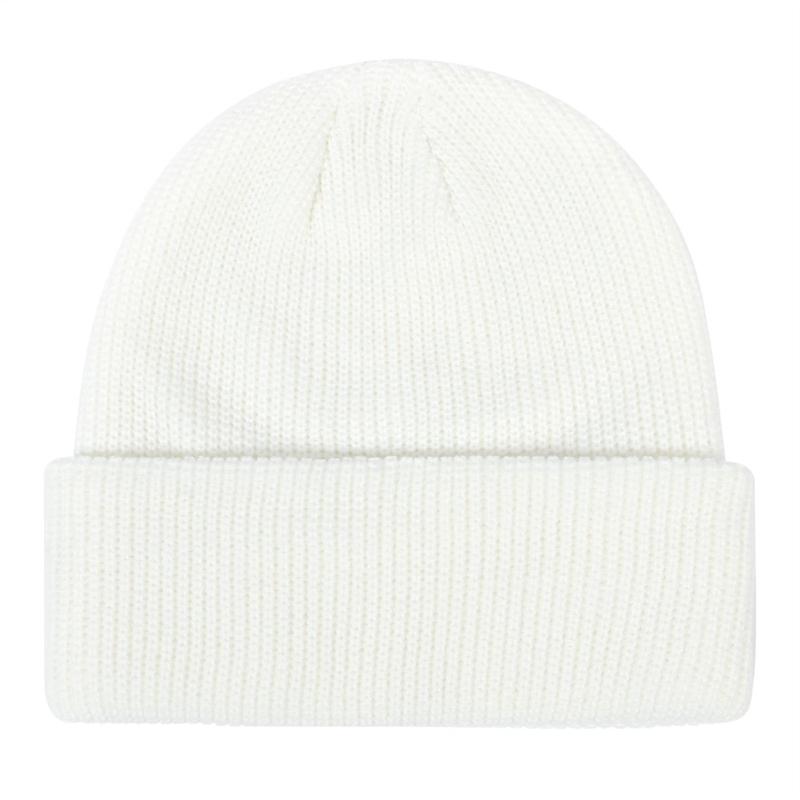 Women Autumn Winter Simple Solid Color Elastic Force Knitted All Match Chic Hat