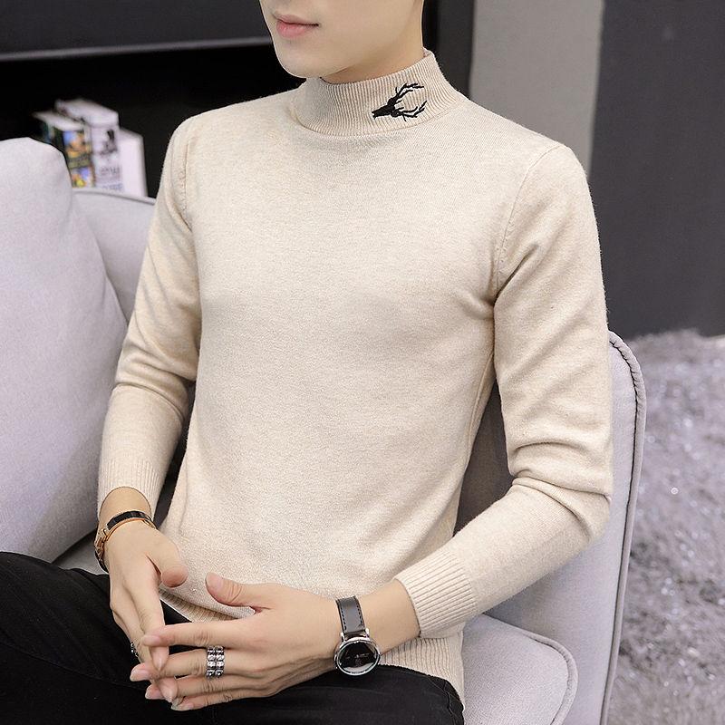 Autumn Winter Men's Sweater Men Cashmere Sweater Casual Sweater Men's Slim Knitted Pullovers