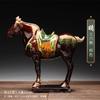 1pcs Trio-colored glazed pottery of the Tang Dynasty Ceramic souvenirs horse Craft Gifts living room decoration Home decorations