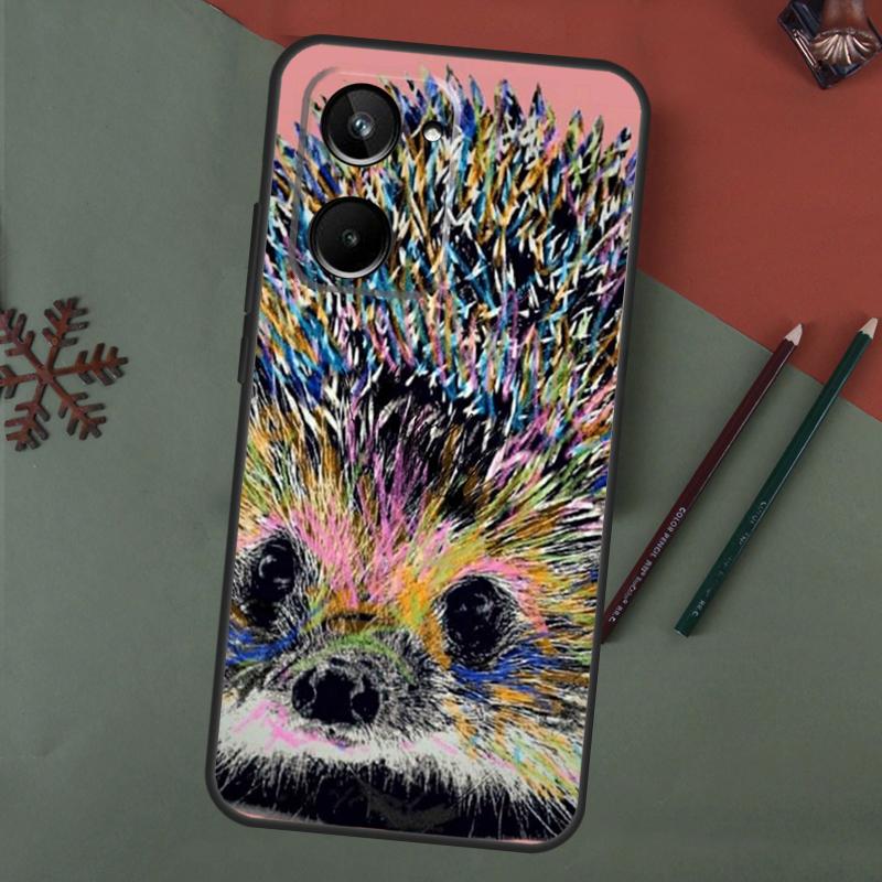 Cute Hedgehog Case For Realme 15 Pro GT7 GT6 C65 C67 C61 C53 C55 C51 C35 C63 C71 C75 11 12 13 14 Pro Plus