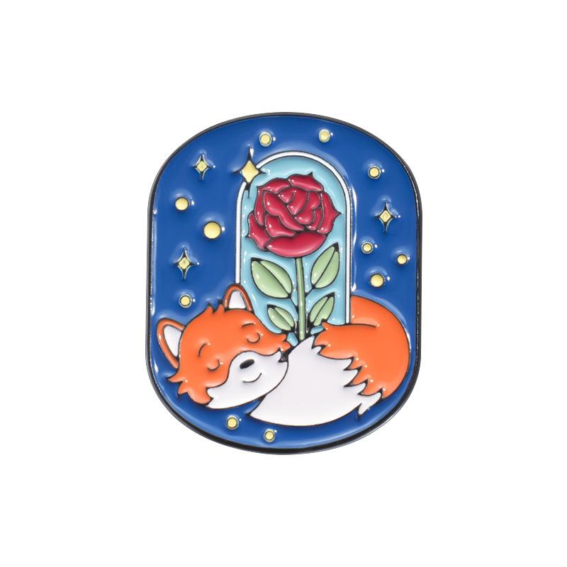 Металлический очаровательный набор мультяшных значков «Маленький принц», креативная коллекция, брошь QHXZ1792