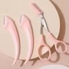 3Pcs Eyebrow Trimming Knife Eyebrow Face Razor For Women Eyebrow Scissors With Comb Brow Trimmer Scraper