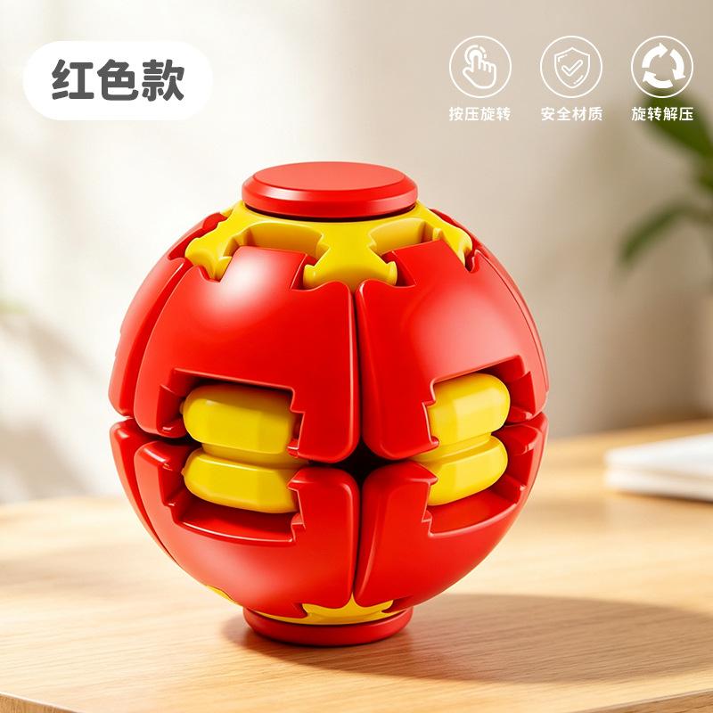 Press the rotating ball to decompress, relax and fish toy fingertip spinner, compact and portable office work station creative desktop