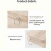 Zipper Mesh Makeup Storage Bag Handheld Multifunctional Mesh Clothing Bag  Travel