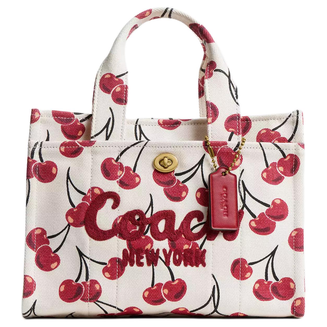 Coach Cargo 26 Metāla Logotips Ķiršu