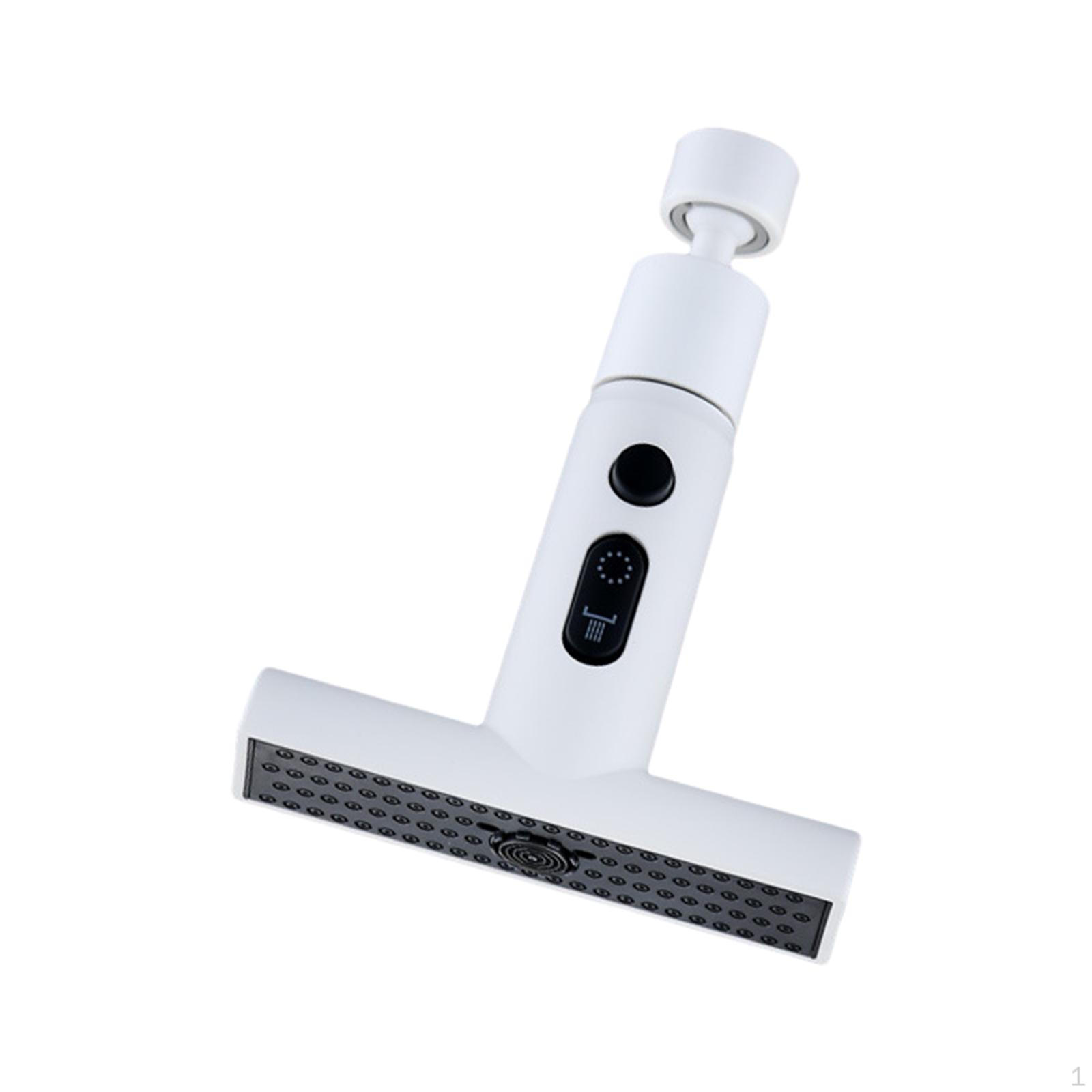 Kitchen Faucet Spray Head Aerator 3 Mode Large Angle Splashproof Swivel Sprayer White