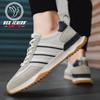 Spring new casual leather running trendy shoes thick baseplate shoes sports men's shoes
