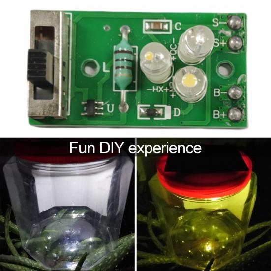 1.2V Solar Light Control Panel PCBA Circuit Board DIY Outdoor Garden Lawn Landscape Wall Pillar Street Solar Lamp Control Board Module