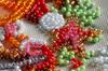 Mini Kit for Embroidery with Beads On Natural Artistic Canvas Abris Art New Year's Miracles
