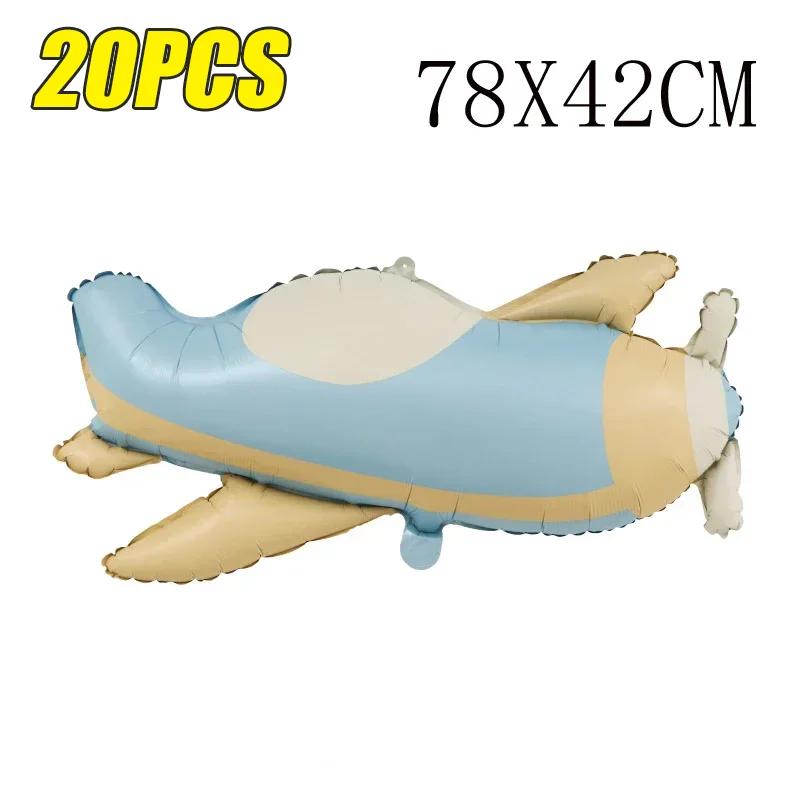 Valentine Day Cartoon Frosted Aluminum Film Balloon Rainbow Police Car Plane Bear Birthday Balloon Party Layout Scene Decoration