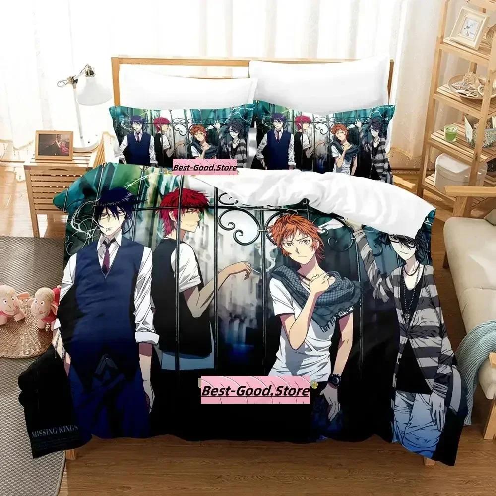 3D Nuovo K project Mikoto Suoh No Blood! Senza Osso! Niente Cenere! Set Biancheria da Letto Stampato con Federa Copripiumino Matrimoniale Queen Super King Size