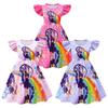 88463 Rochie cu volane imprimate cu muzică și împletituri Lily Lovebraids pentru fete
