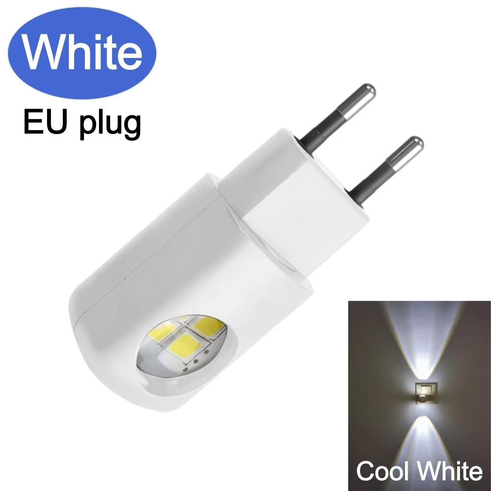 Mini LED Nachtlampje EU Stekker 220v Stopcontact Lamp Met Slimme Lichtsensor Energiebesparend Voor Kinderkamer Slaapkamer WC Nachtlampjes