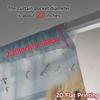 Set Of 2 Flat Printing Curtains Without Rod Seaside Serenity Print Chic Durable Polyester Fabric Curtain