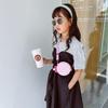 Bolsa Mensageiro Infantil Alça Larga Ajustável Bolsa de Mão para Viagem Nova Bolsa Transversal Infantil Menina Bonita Donut Bolsa de Ombro Menina