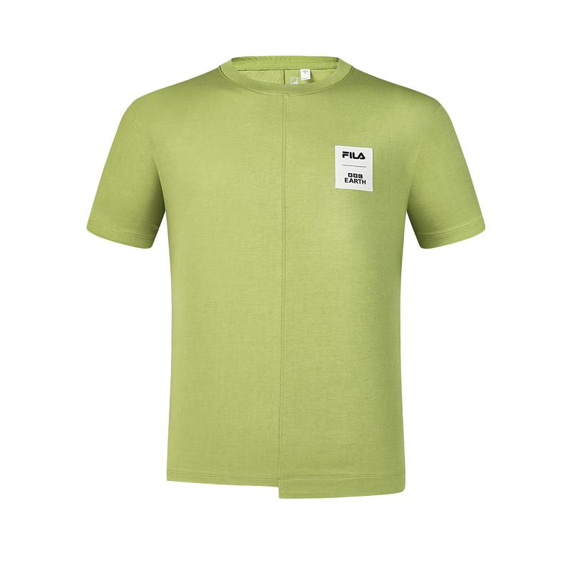 

New FILA x BBC EARTH T-Shirt Men s Mustard Spicy Powder A51M437101FMT 175/96A/L