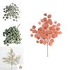 Eucalyptus Branch Artificial Flower Decor With Silk And Plastic Material For Wedding And Outdoor Settings