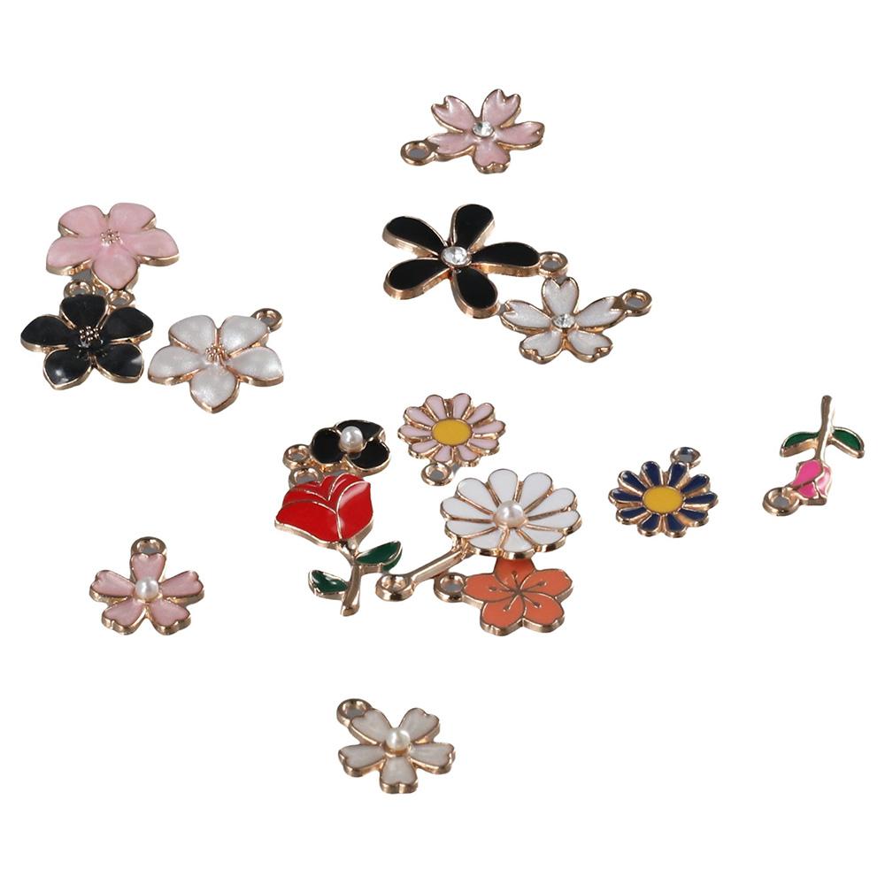 

Серьги с цветочной тематикой, подвески с цветной эмалью, подвески для ожерелья, браслета, сережек