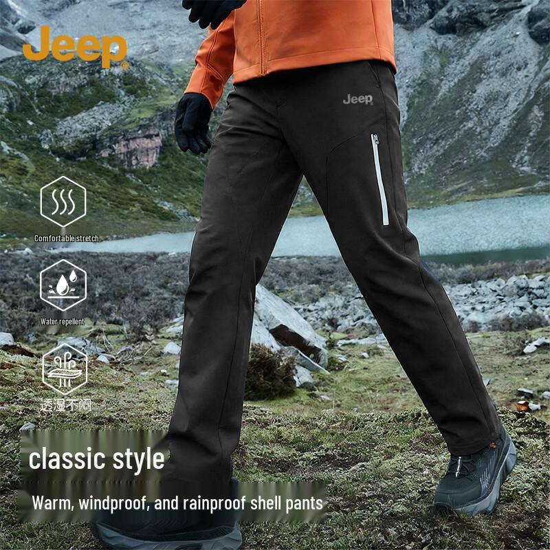 JEEP Men s Spring Waterproof Softshell Straight-Leg Pants XL