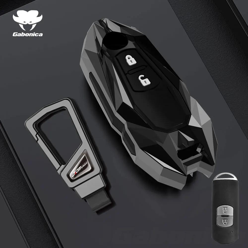 Key Case for Car New 2 3 Buttons Zinc alloy Car Key Fob Case Cover For Mazda 2 3 6 Atenza Axela Demio CX30 CX-4 CX-5 CX5 CX-3 C