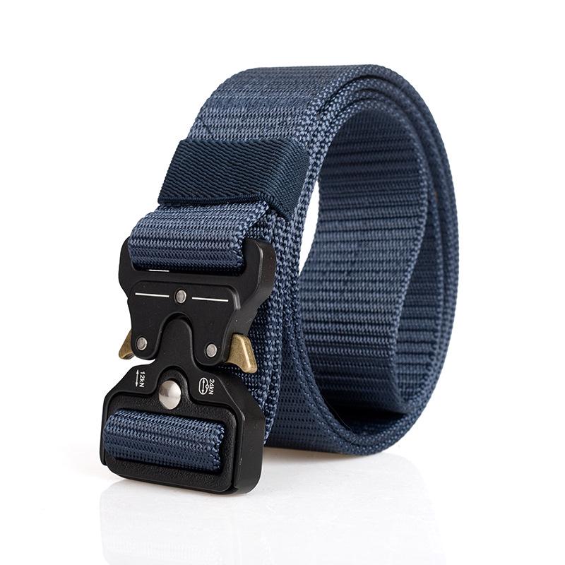Cobra Tactical Nylon & Leather Men's Belt - Versatile Canvas Trouser Accessory