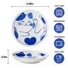 1PCS Ceramic Dessert Sauce Dish Small Plate Japanese Style Cartoon Lucky Cat Pattern Fruit Sushi Soy Sauce Plates Mini Tableware