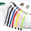 4Pcs Metal Buckles No Tie Shoelaces Elastic for Sneakers One Size Fits All Adult Kids Quick Laces Lazy Sport Rubber Shoestrings