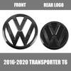 For VW For Volkswagen VW  Transporter T6 2020 2019 2018 2017 2016 3D ABS Car Hood Front Bonnet Grill Rear Trunk Emblem Logo Ba CWV1