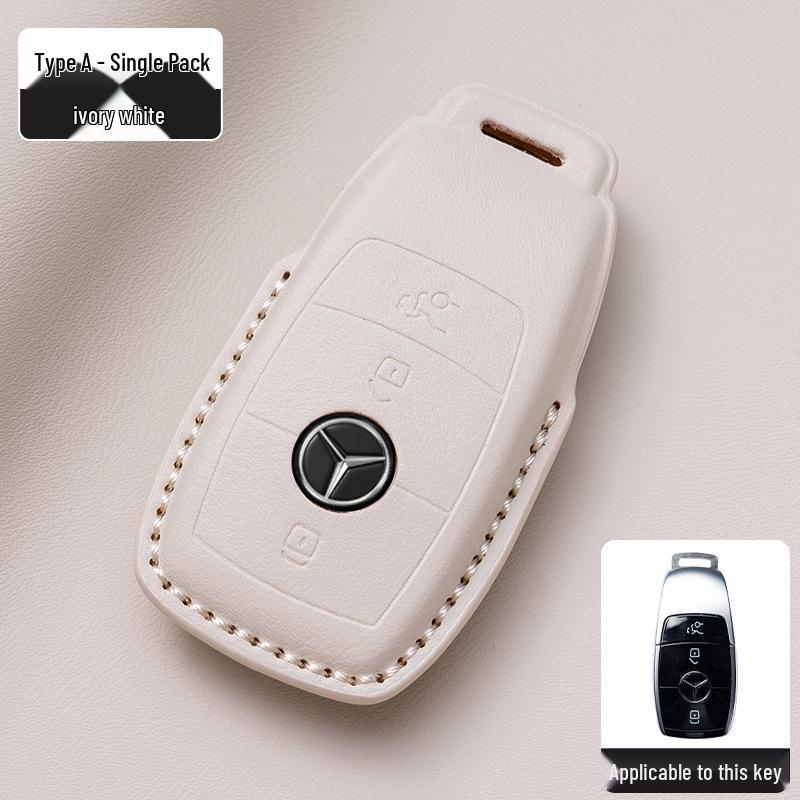 Originální kožené pouzdro na klíče Nappa v barvě Mercedes-Benz pro GLE, GLA, C200L, C260L, E300L, Třídu E, Třídu S, Třídu C