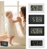 Mini-LCD-Digital-Thermometer Hygrometer Temperatur Innen Praktischer Temperatursensor Feuchtigkeitsmesser Messgerät Instrumente Kabel
