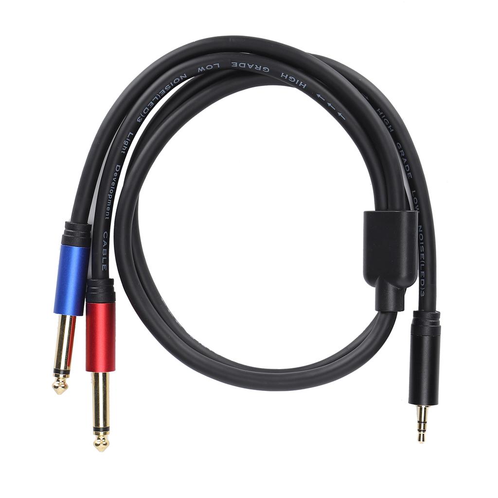 JORINDO JD6092 Dual 6,35mm Klinke auf 3,5mm Klinke Stereo Audio Kabel Y-Typ Verteilerkabel
