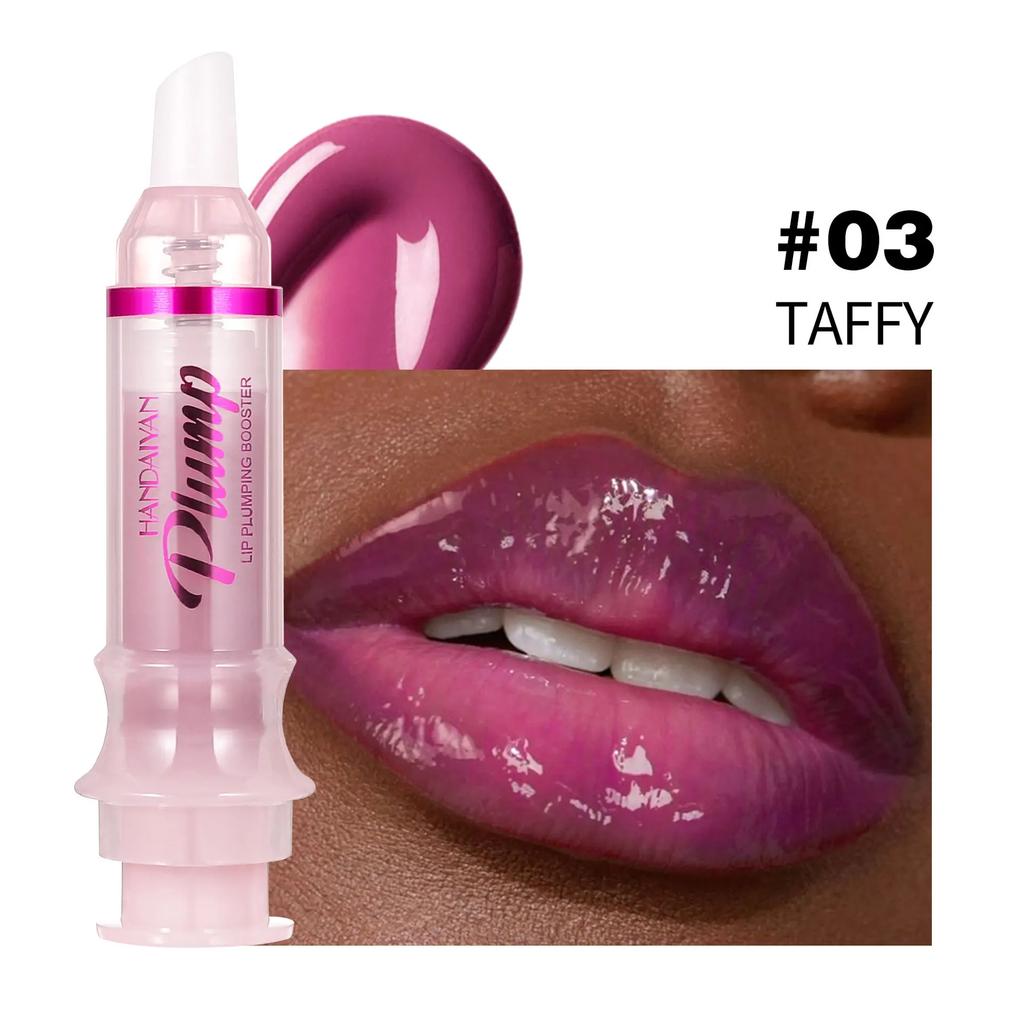 HANDAIYAN Lip Plumping Booster High Shine Lip Plumper Lip Oil Needle Tube Lip Gloss Lip Balm Extreme Volume Lip Tint Makeups