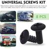 8 PCS Car License Plate Screws, Anti-Breakage Anti-Aging 304 Stainless Steel Screws Bolt, License Plate Frame Mounting Kit with Installation Tool,