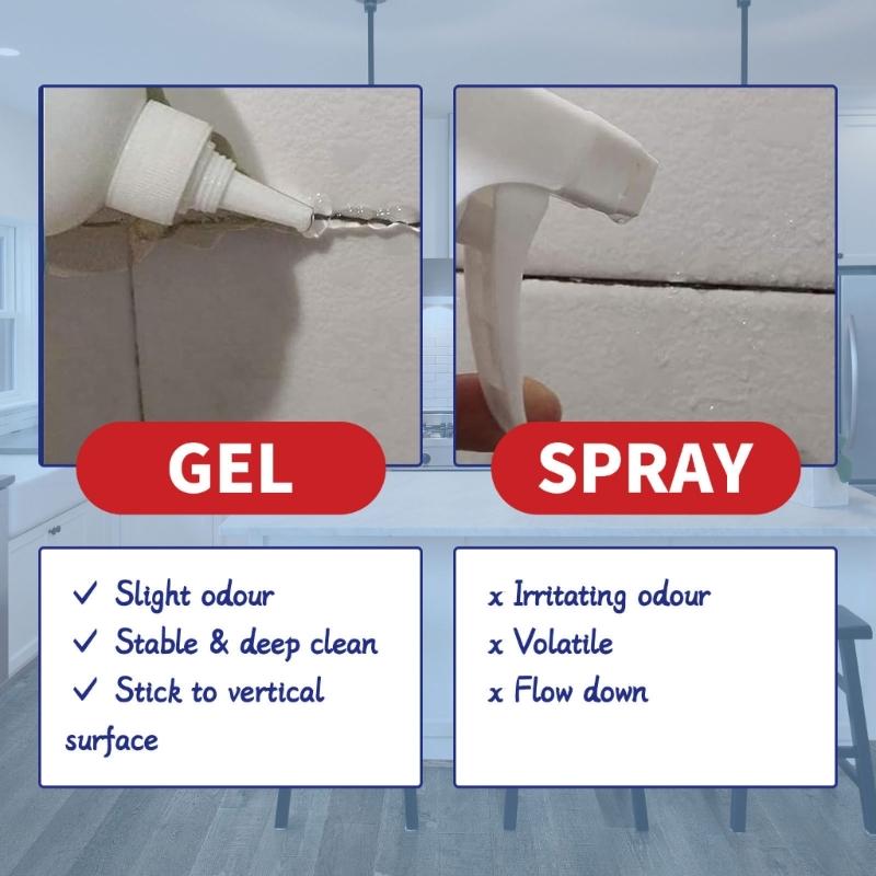 100ml Mold Remover Gel Household Mold and Mildews Cleaner for Washing Machine Sealant Tiles Grout Bathroom Stain Remover