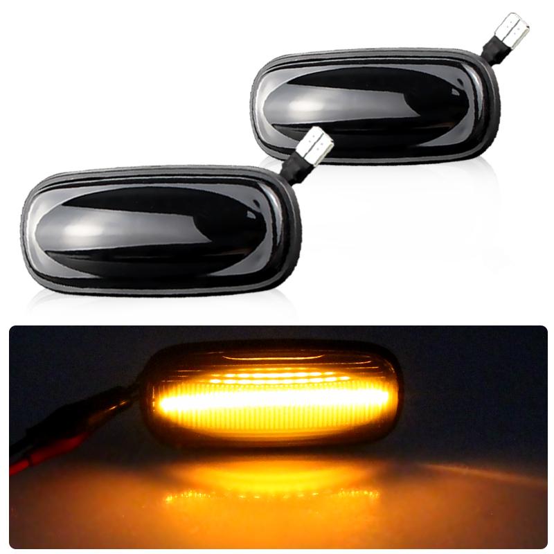 

2pcs For Land Rover Discovery 2 1999-2004 Freelander 1 2002-2005 LED Side Marker Lamp Fender Amber Lights 6000K OEM