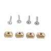 4Pcs Hydrofoil Mounting T Nut Surfboard Hydrofoil Screws 8mm 6mm Mounting T-Nut And Screws Outdoors Surfing Accessory