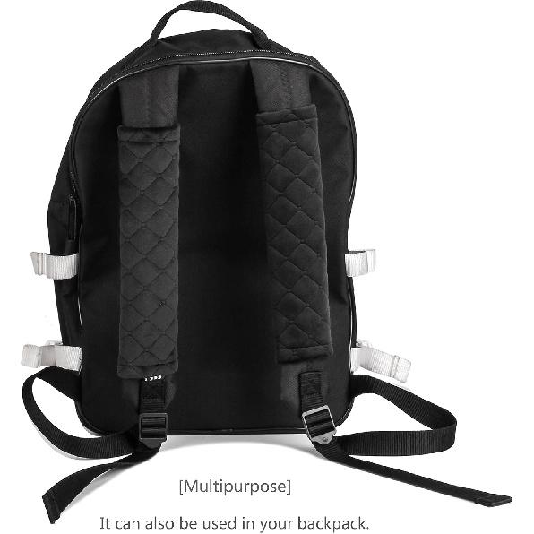 Amooca Soft Auto Seat Belt Cover Seatbelt Shoulder Pad 2 PCS for a More Comfortable Driving Compatible with All Cars and Backpack Black