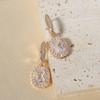1 Pair Luxury Square Dangle Earrings for Women Zirconia Earring Jewelry Wedding Party Accessories