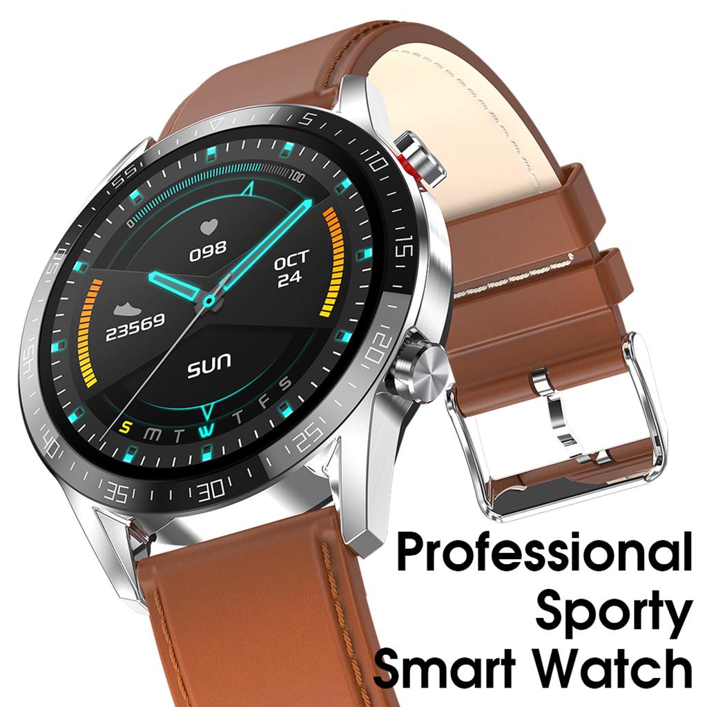 SMARTWATCH M4 PRO LEATHER BROWN – XTECHSTORE