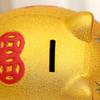 Golden Pig Figurine Piggy Bank Kids Saving Pot Handmade Cute Sculpture for Wall Shelf Decor Fine