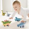 Dinosaur Toy Pull Back Car Friction Car Child Model Tyrannosaurus Triceratops Toy
